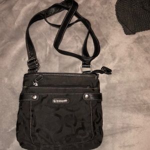 Rosetti black crossbody purse